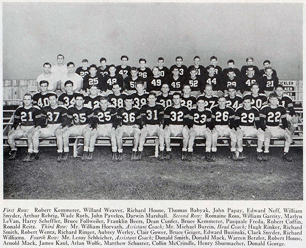 Slatington High School football team 1949