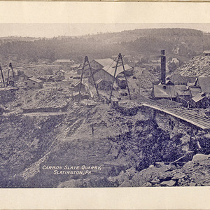 Carbon Slate Quarry, Slatington, PA.