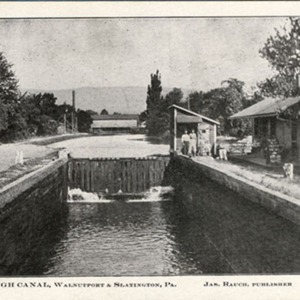 Lock on Lehigh Canal, Walnutport &amp; Slatington, Pa.