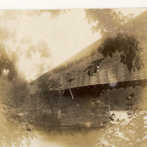 Damaged Old Wooden Bridge over the Lehigh River